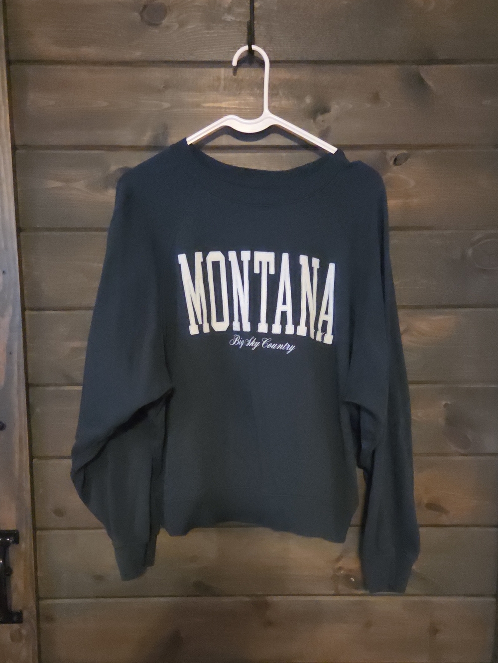Old Navy Montana Crewneck Sweatshirt - Dark Blue with White Logo